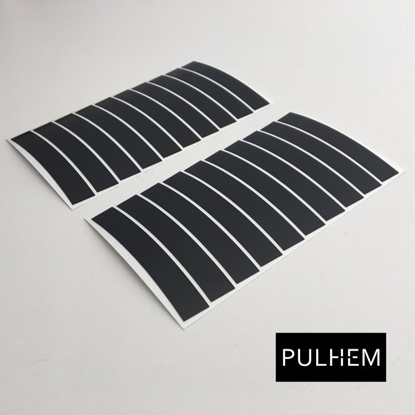 Pulhem reflektierende Reflex-Aufkleber 10mm schwarz
