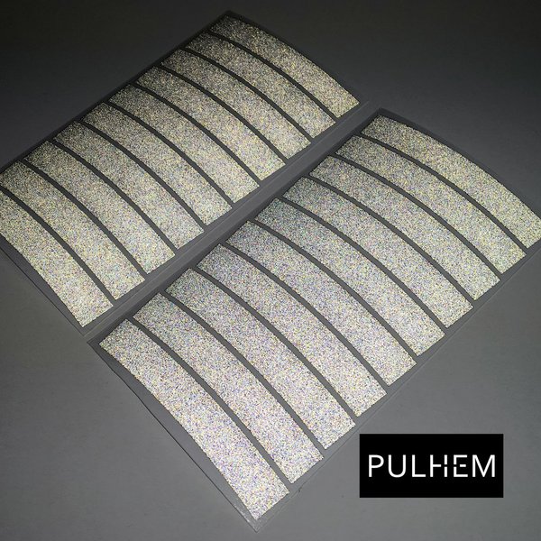 Pulhem reflektierende Reflex-Aufkleber 10mm schwarz