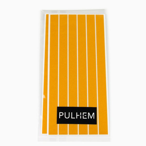 Pulhem reflektierende Reflex-Aufkleber 12 Stk. 15 cm x 10 mm aus Reflexfolie gelb